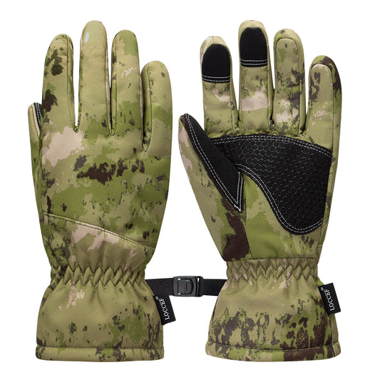 Camouflage Hunting Winter Gloves - Anti-Slip, Touch Screen Ski Gloves Camo Gloves,Outdoor Work and Sports in Cold Weather Winter Gloves
