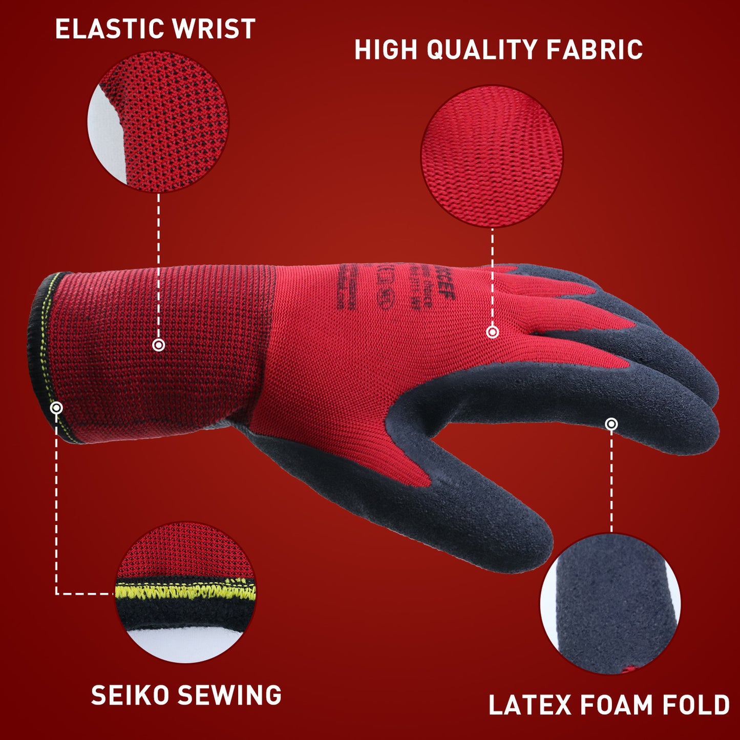 2 Pairs Winter Work Gloves for Men and Women, Freezer Gloves for Work Below Zero, Thermal Insulated, Super Grip