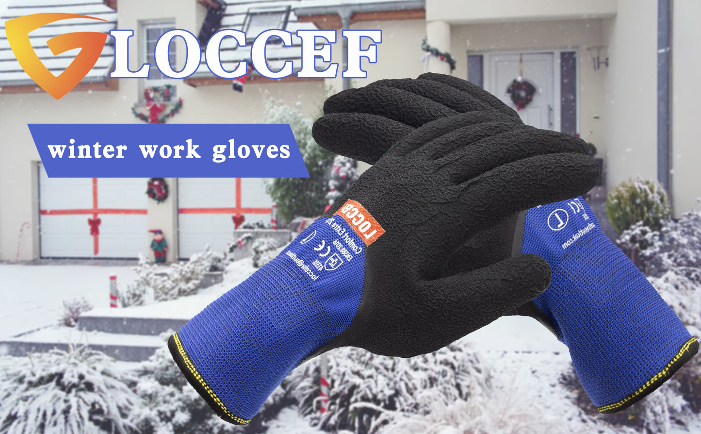 2 Pairs Winter Work Gloves for Men and Women, Freezer Gloves for Work Below Zero, Thermal Insulated, Super Grip
